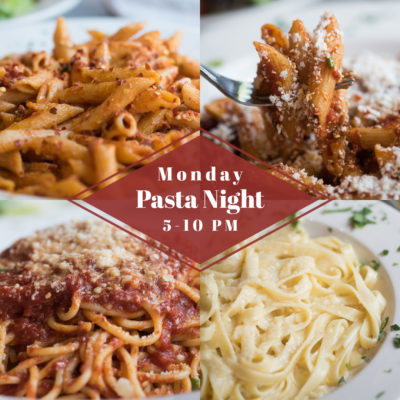 Monday Pasta Night Special